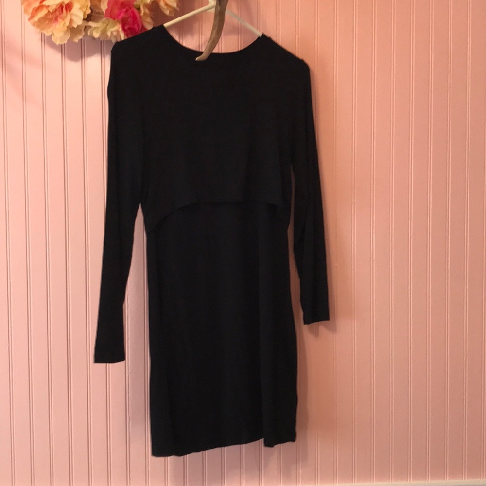 Black long sleeve dress